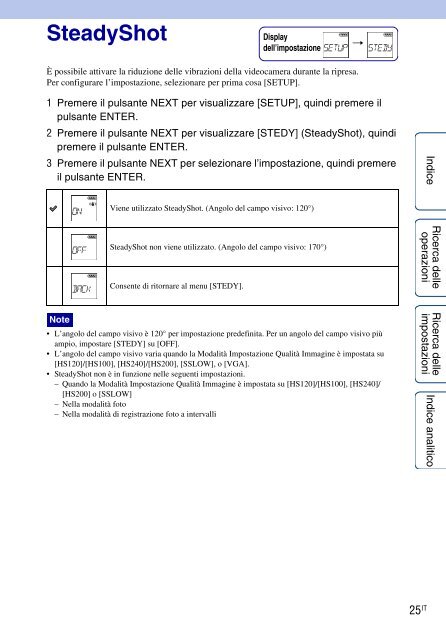 Sony HDR-AS100VB - HDR-AS100VB Guide pratique Italien