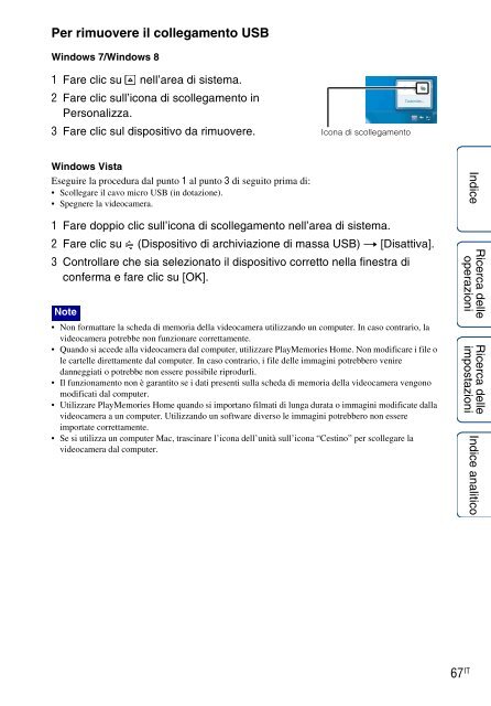 Sony HDR-AS100VB - HDR-AS100VB Guide pratique Italien