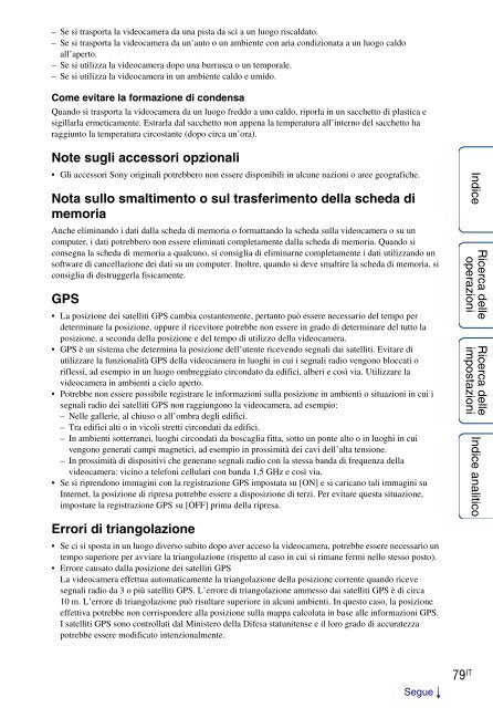 Sony HDR-AS100VB - HDR-AS100VB Guide pratique Italien