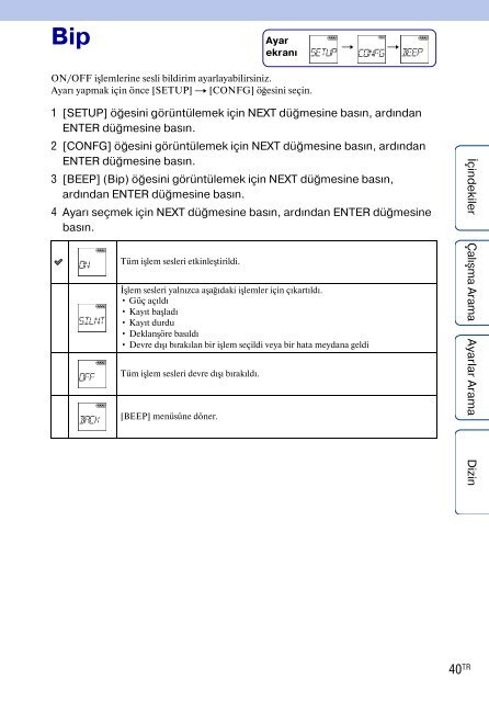 Sony HDR-AS100VB - HDR-AS100VB Guide pratique Turc