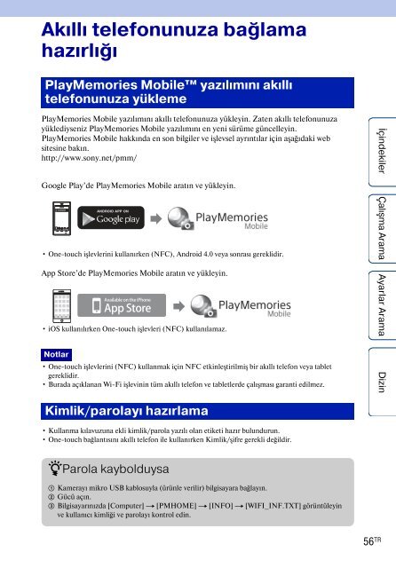 Sony HDR-AS100VB - HDR-AS100VB Guide pratique Turc