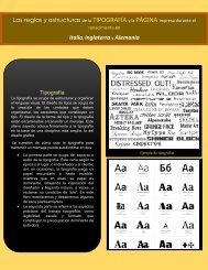 Las reglas y estructuras de la TIPOGRAFÍA y la PÁGINA impresa durante el renacimiento en