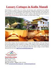 Luxury Cottage in Kullu Manali