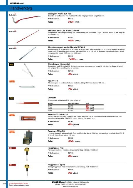 DUAB-HUSET - Produktkatalog 13