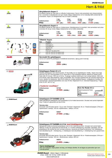 DUAB-HUSET - Produktkatalog 13