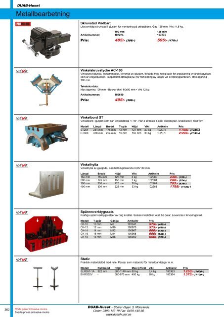 DUAB-HUSET - Produktkatalog 13