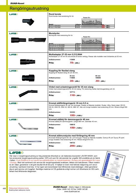 DUAB-HUSET - Produktkatalog 13