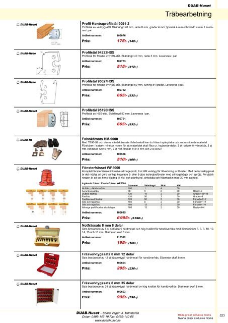 DUAB-HUSET - Produktkatalog 13