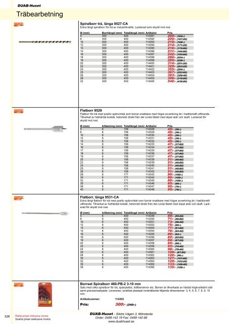 DUAB-HUSET - Produktkatalog 13