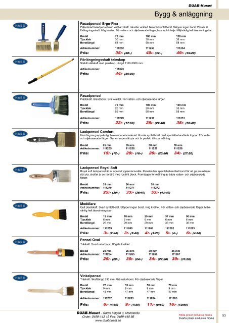 DUAB-HUSET - Produktkatalog 13