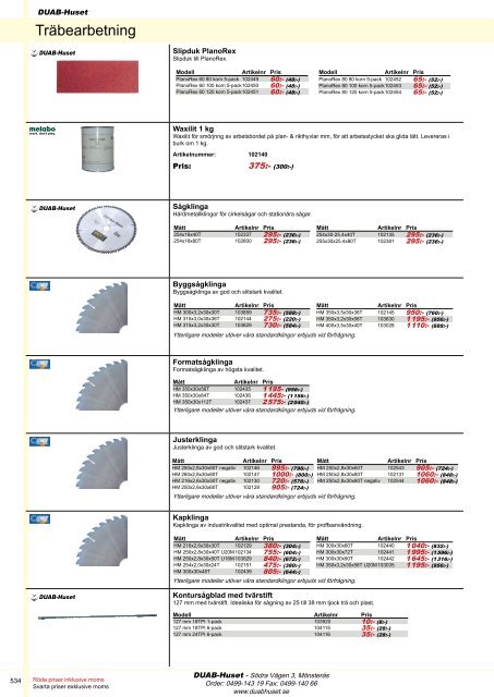 DUAB-HUSET - Produktkatalog 13