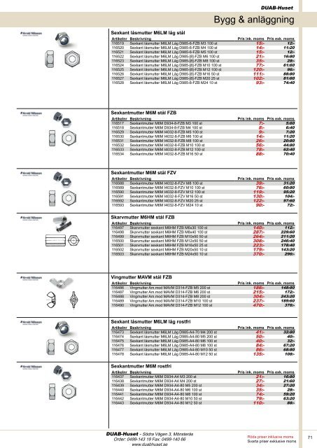 DUAB-HUSET - Produktkatalog 13