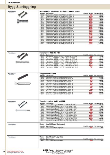 DUAB-HUSET - Produktkatalog 13