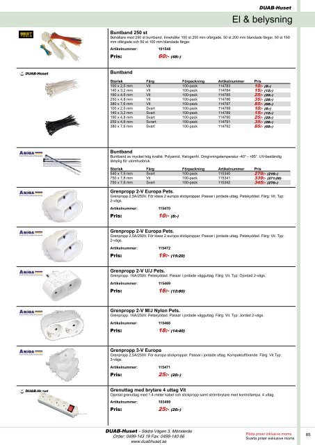 DUAB-HUSET - Produktkatalog 13