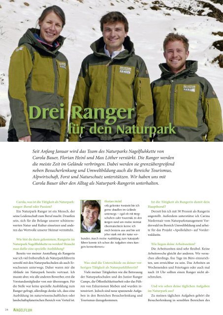 NAGELFLUH Frühjahr/Sommerausgabe 2017 - das Naturpark Magazin