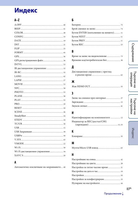 Sony HDR-AS100VB - HDR-AS100VB Guide pratique Bulgare