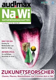 audima Na.Wi 05.2017: Das Karrieremagazin für Naturwissenschaften