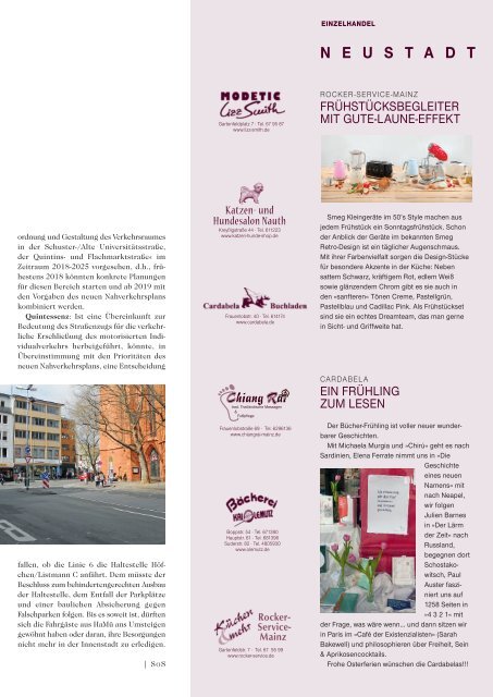 DER MAINZER - Das Magazin für Mainz und Rheinhessen - Nr. 319