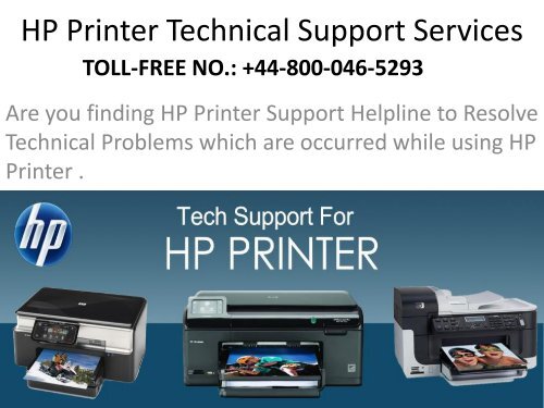 HP Printer Support Phone Number UK +448000465293