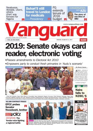 31032017 - 2019: Senate okays card reader, electronic voting