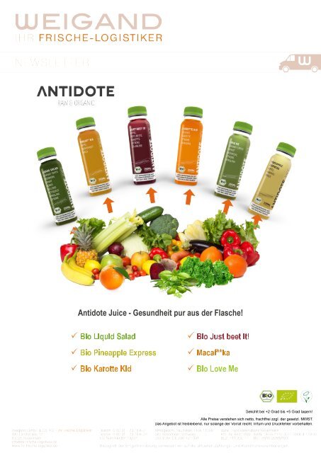 Antidote Juice Raw and Organic – Gesundheit pur aus der Flasche!