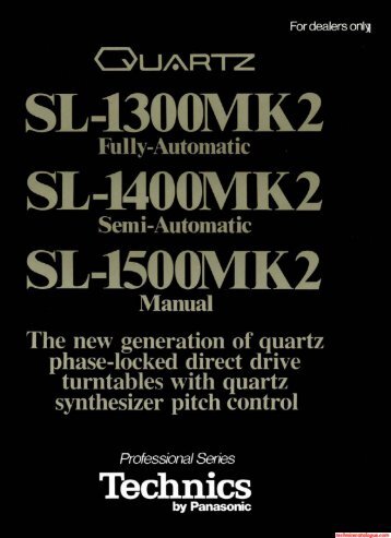 SL -140 0MK2 - Technics Catalogus