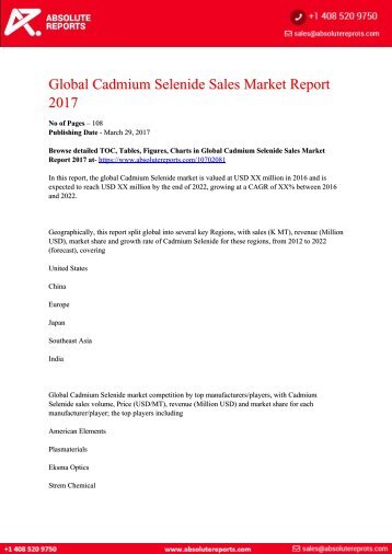 10702081-Global-Cadmium-Selenide-Sales-Market-Report-2017