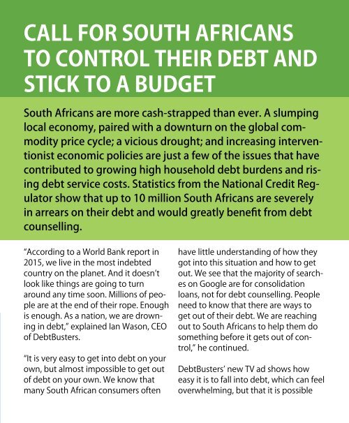 Debtfree Magazine March 2017 