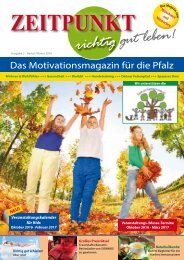 Zeitpunkt richtig gut leben! Das Motivationsmagazin für die Pfalz