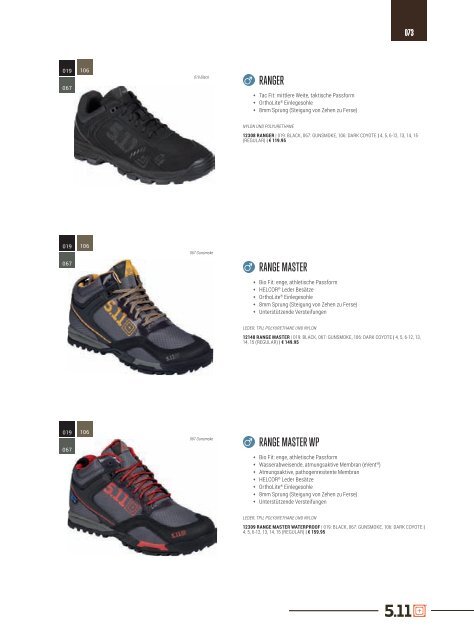 5.11 Tactical Katalog 2017