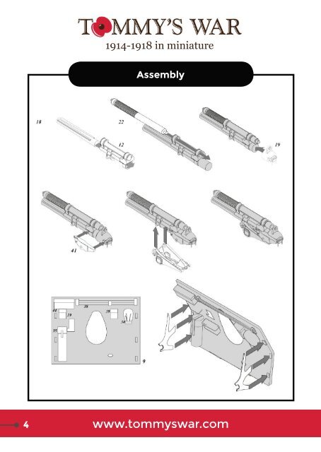 TW32ART1 Ordnance Quick Firing 13 pounder gun assembly manual