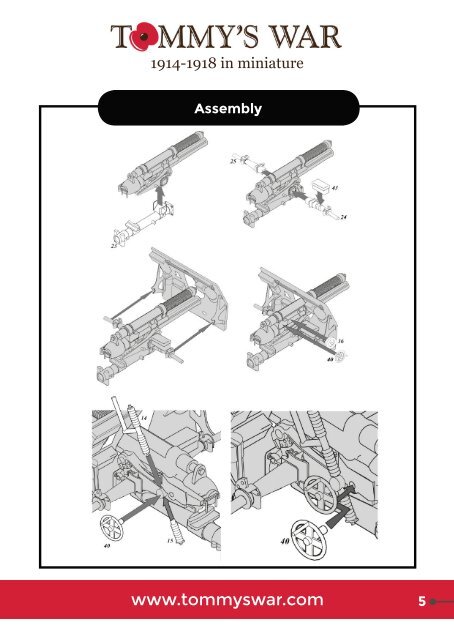 TW32ART1 Ordnance Quick Firing 13 pounder gun assembly manual