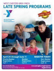 West Chester Area YMCA - Late Spring Program Guide