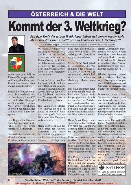 Zeitung - Das Recht auf Wahrheit - Winter 2016-2017