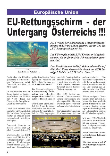 Zeitung - Das Recht auf Wahrheit - Fruehjahr 2016 - mail-Version