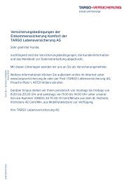 Flex Leben Targo Versicherungen