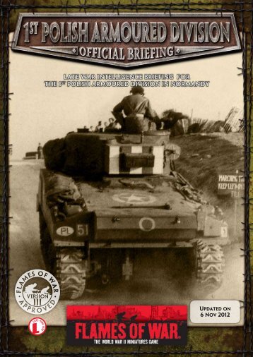 1st Polish Armoured Division Briefing - Flames of War