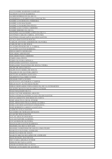 LISTA DE SÓCIOS E CONSELHEIROS APTOS