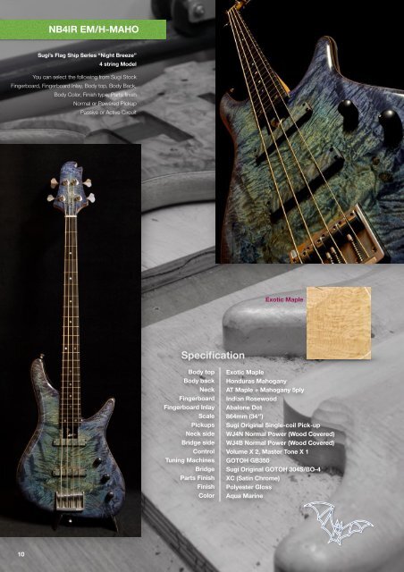 Sugi Guitars & Basses