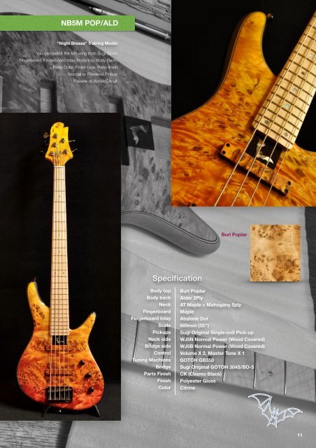 Sugi Guitars & Basses