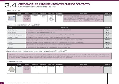 Catálogo de Control de Accesos 2017 - versión 4.5.3 (U$D - FOB Miami)