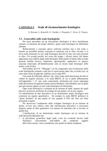 BBCH PRINCIPI GENERALI FENOLOGIA