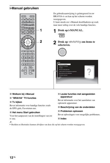 Sony KDL-46NX715 - KDL-46NX715 Mode d'emploi N&eacute;erlandais