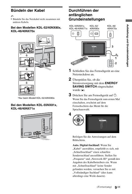 Sony KDL-46NX715 - KDL-46NX715 Mode d'emploi Fran&ccedil;ais