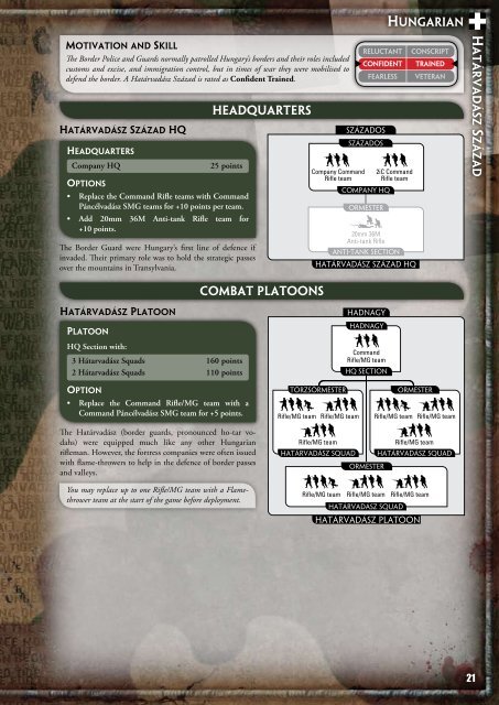 Hungarian Infantry (PDF)... - Flames of War