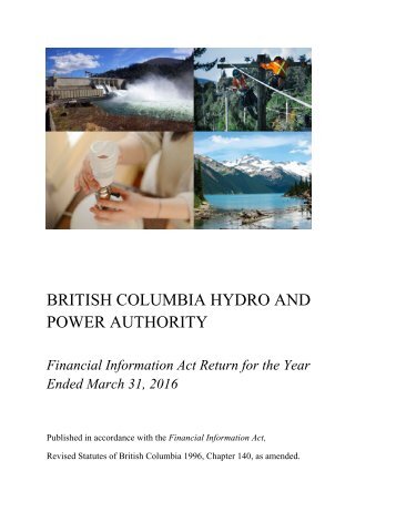 BRITISH COLUMBIA HYDRO AND POWER AUTHORITY