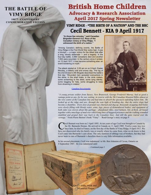 April 17 Newsletter