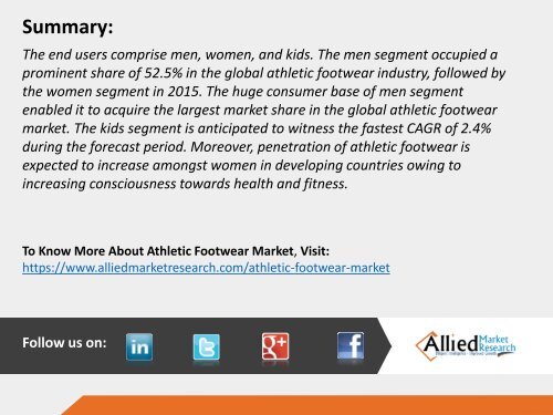 Athletic Footwear Market is Expected to Grow at a CAGR of 2.1% by 2022, Globally