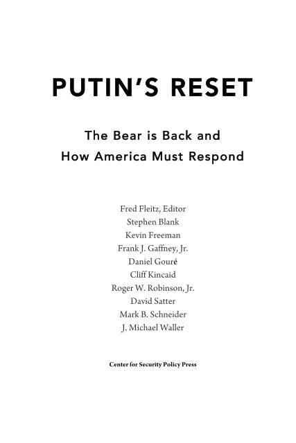 PUTIN’S RESET