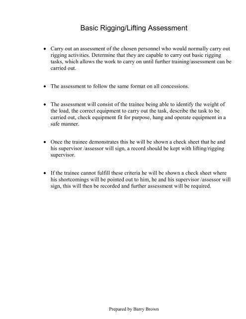 BASIC RIGGING CRITERIA Part1_2_3
